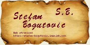 Stefan Bogutović vizit kartica